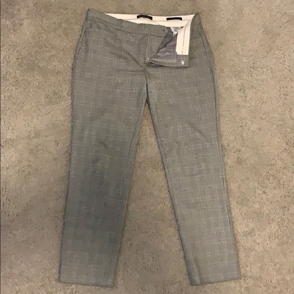 Banana Republic Grey Plaid Sloan Pant - Picture 2 of 6